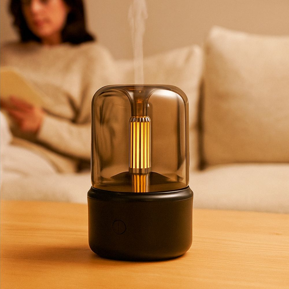 LED Cool Mist Humidifier Dry Boil Protection Aroma Diffuser Quiet Operation Mist Sprayer  Bedroom
