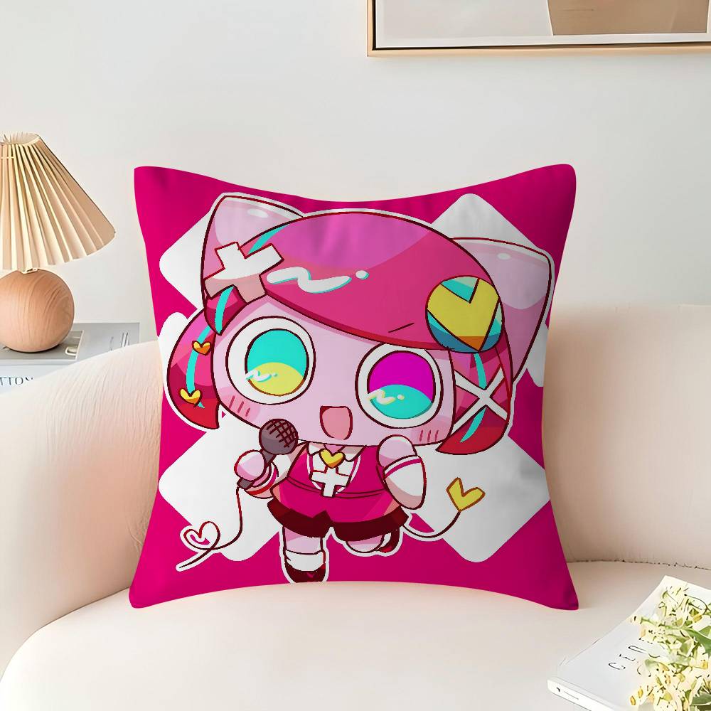 Poyoroid Pillow Covers Cartoon Sofa Decorative Home Double-sided Printing Short Plush Cute Cushion Cover