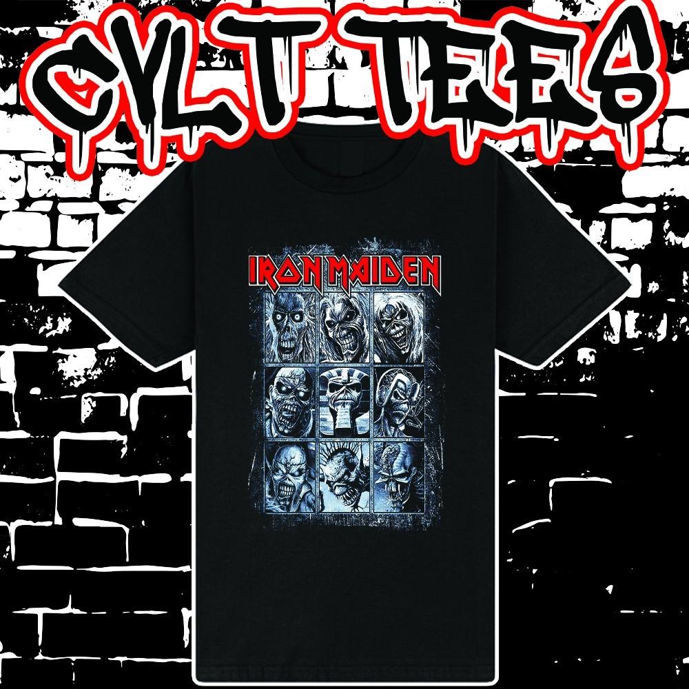 Iron Maiden style Band Tee ~ 100% Cotton Unisex T-Shirt S