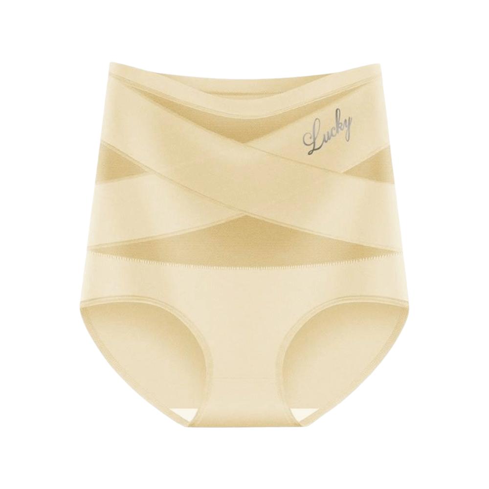 Mesh Cross Slimming Shapewear High Waist Tummy Control Panties Postpartum Shapers Daily S