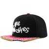 Men's Notch Donut Flat Top Baseball Cap Women's Hip Hop Hat Embroidered Flat Brim Cap