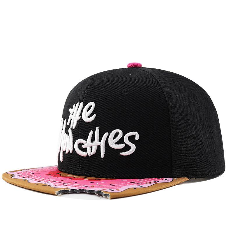 Freedom Outdoors Men's Notch Donut Flat Top Baseball Cap Wo's Hip Hop Hat Embroidered Flat Brim Cap Cm