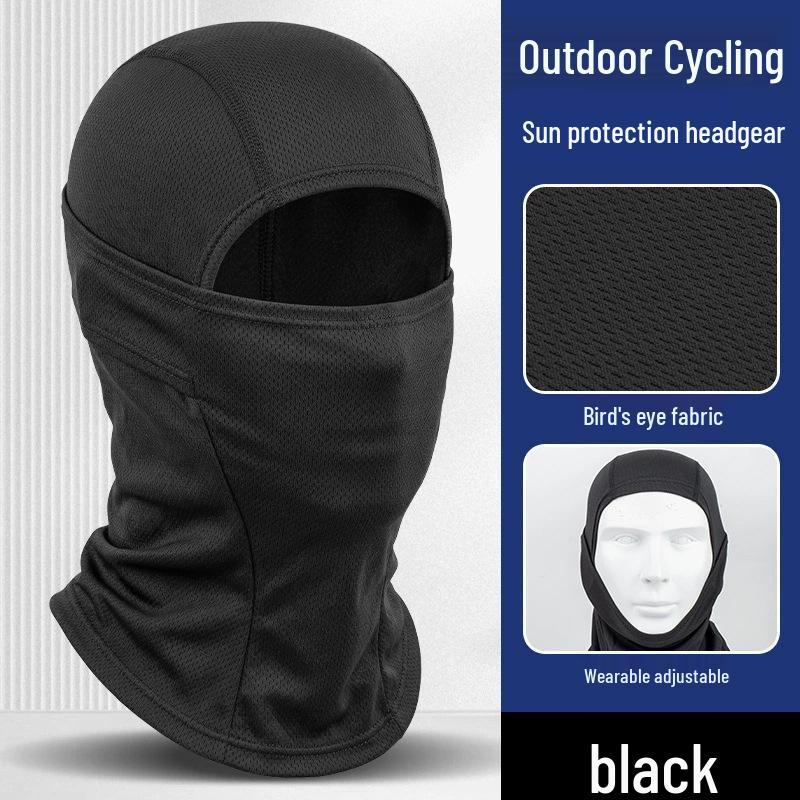 Quick-Dry Multifunctional Summer Cycling Face Mask: Breathable, Sun-Protective, Ice Silk Balaclava & Headband