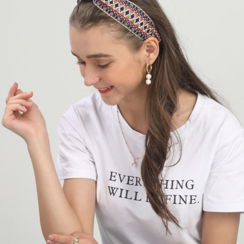 LALA Ethnic Hairband-L/BEIGE#