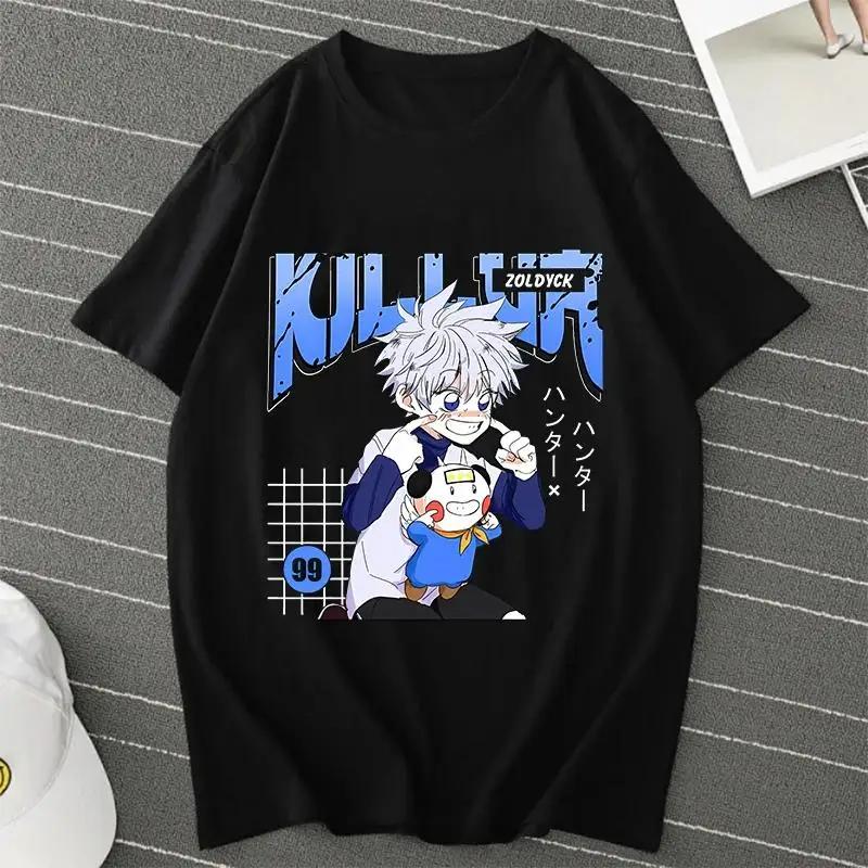 Anime Hunter X Hunter Killua Zoldyck T Shirt Men Women Fashion Harajuku Short Sleeve Crew Neck Plus Size Unisex T Shirt 70254