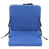 Thickened Anti Dirt Outdoor Seat Back Cushion Portable Folding Stadium Seat with Back Support for Camping Concert Blue