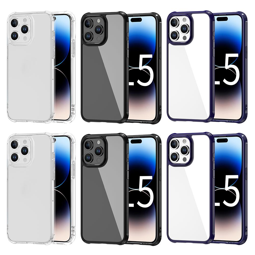 Plain Case Precise Cutouts Drop Tested Cases Classic Style Phone Protective Case Slim Lightweight for iPhone 15 Pro/Pro Max