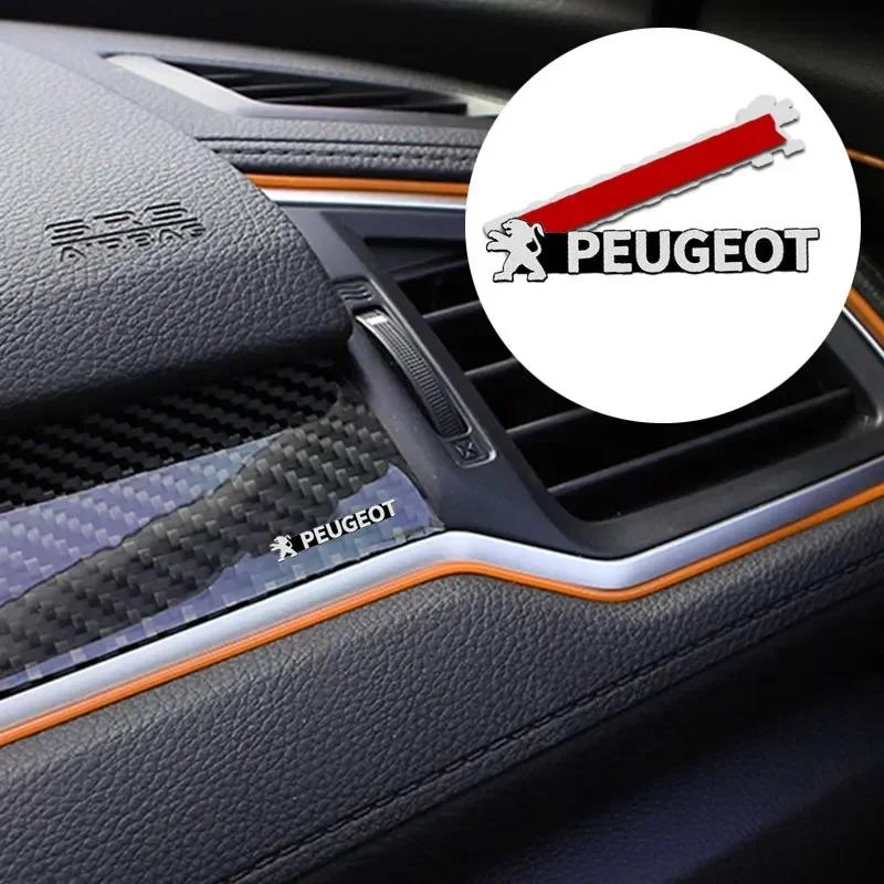 New Car Audio Decorate 3D Aluminum Badge Emblem Sticker For Peugeot 308 307 206 208 207 3008 508 407 2008 5008 106 Styling