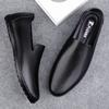 Simple Mens Casual Leather Shoes Versatile Men Loafers Comfy Mocasines Handmade Male Slip On Shoes Outdoor Travel Driving Shoes