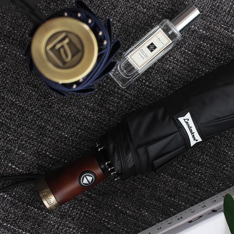 Роскошный автоматический зонт для мужчин — фото 7