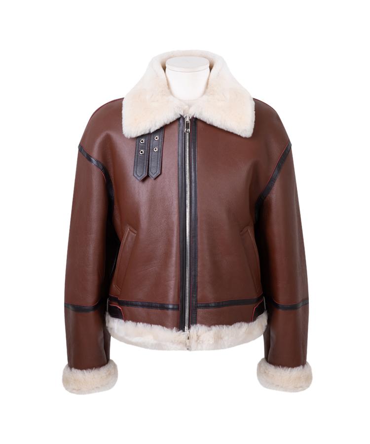 Strike Auranos Lambskin Shearing Jacket (Brown)