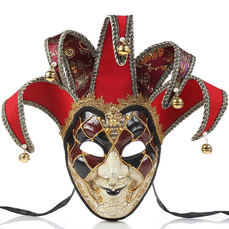 Cross-border Halloween Clown Mask for European and American Themed Parties and Decorations.