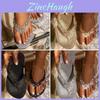 2022 Summer New Arrivals Plus Size Casual Rhinestone Flat Women's Slipper In Stock