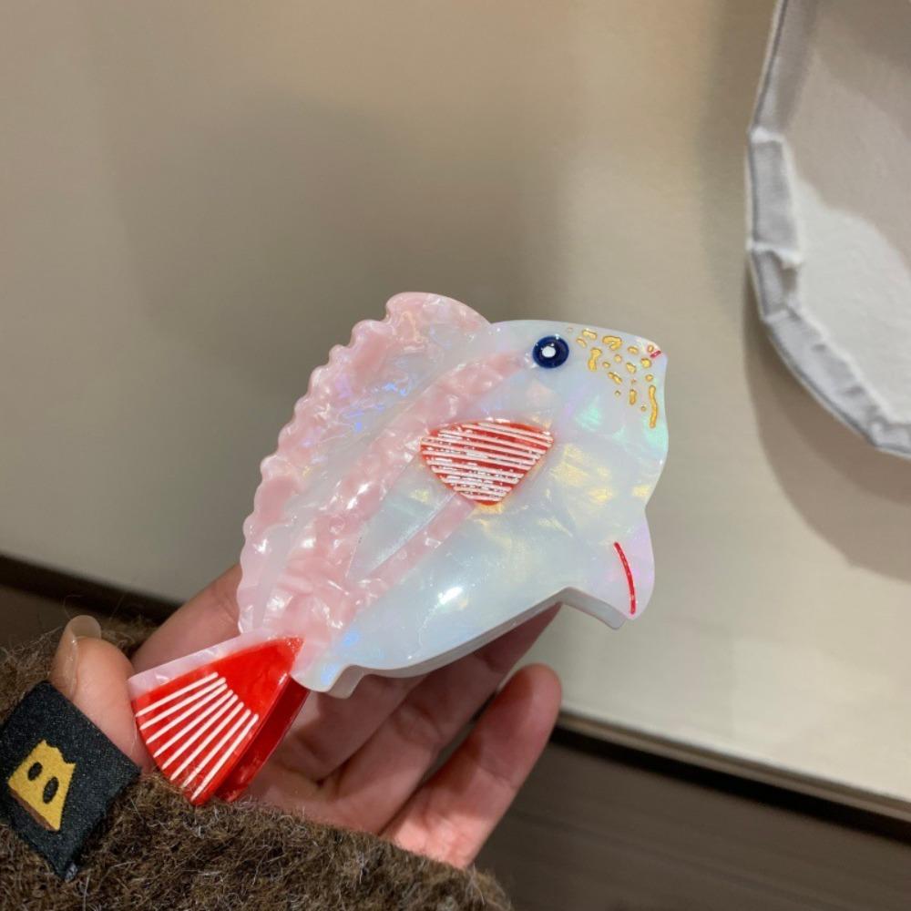 

Goldfish Marine Life Fish Hair Clip Large Acetic Acid Hairpin Vacation Style 3