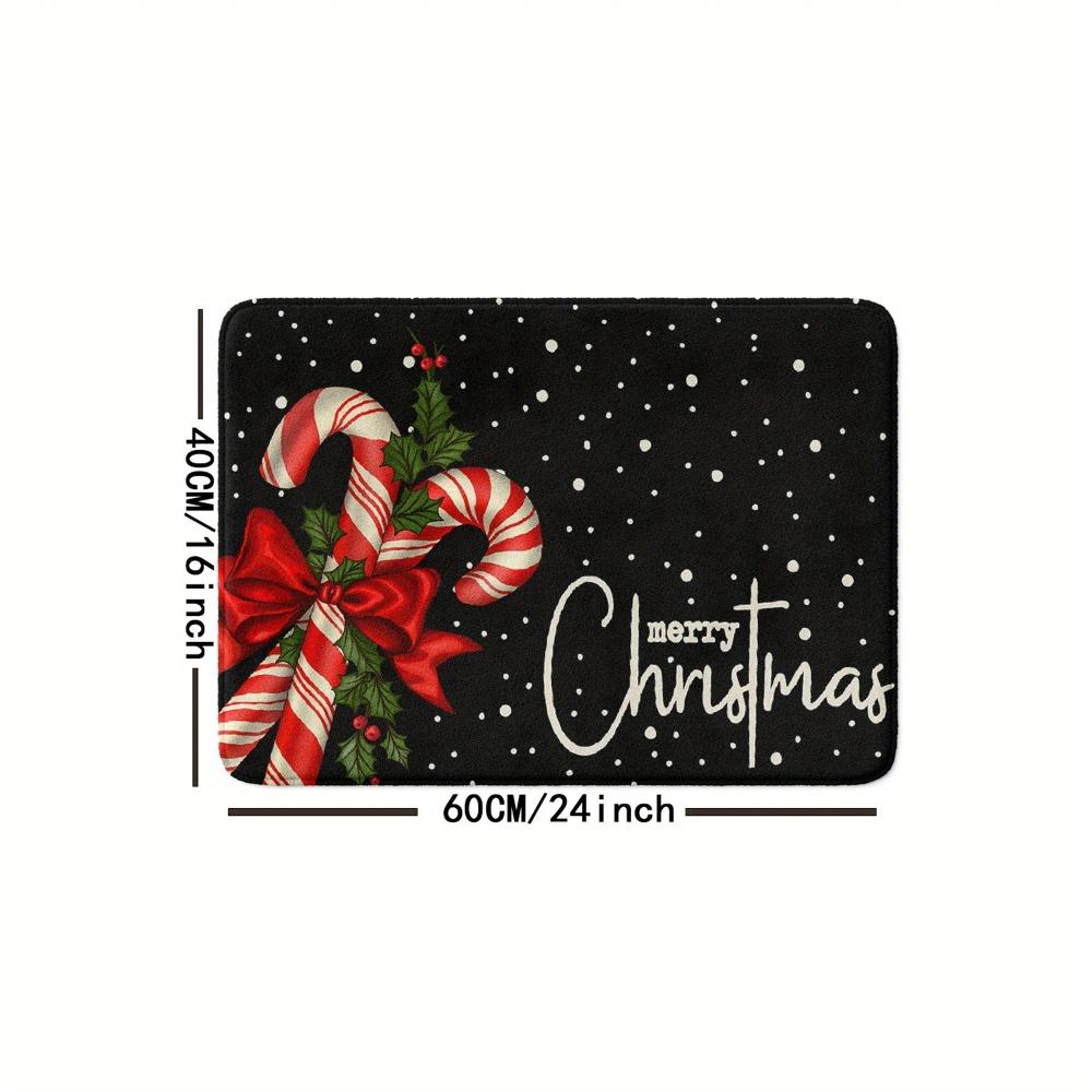 Merry Christmas Welcome Door Mat Bathroom Kitchen Bedroom Room Floor Mat Absorbent Non-slip Home Decoration Gift