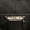 BALENCIAGA 570811 TJV85 Cotton BB Logo Embroidered Sweatshirt Hoodie Pullover tops S blackUsed