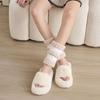Stripe Short Tube Sock Cover Simple Winter Foot warmer Kawaii Coral Fleece Stockings  Autumn