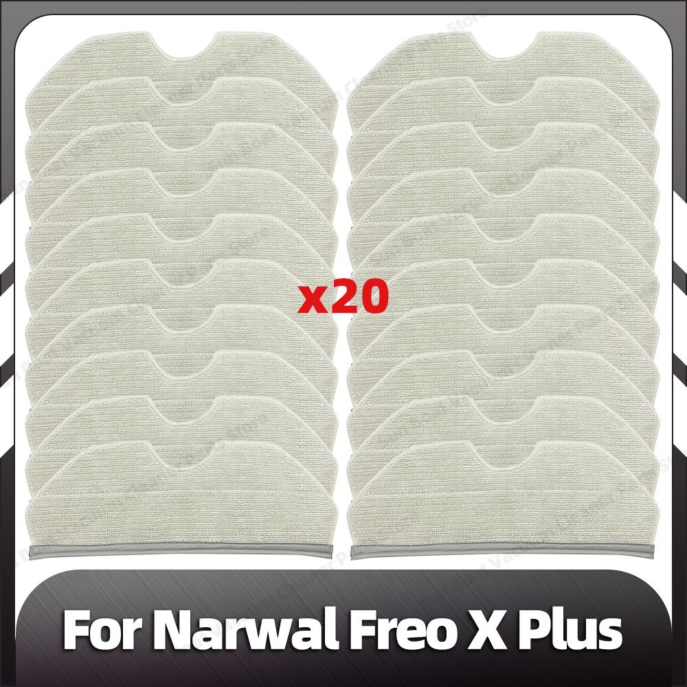 Compatibile per Narwal Freo X Plus Ricambio Spazzola Laterale Principale Filtro HEPA Panni Mop Sacchetti per la Polvere Accessori Parti di Ricambio