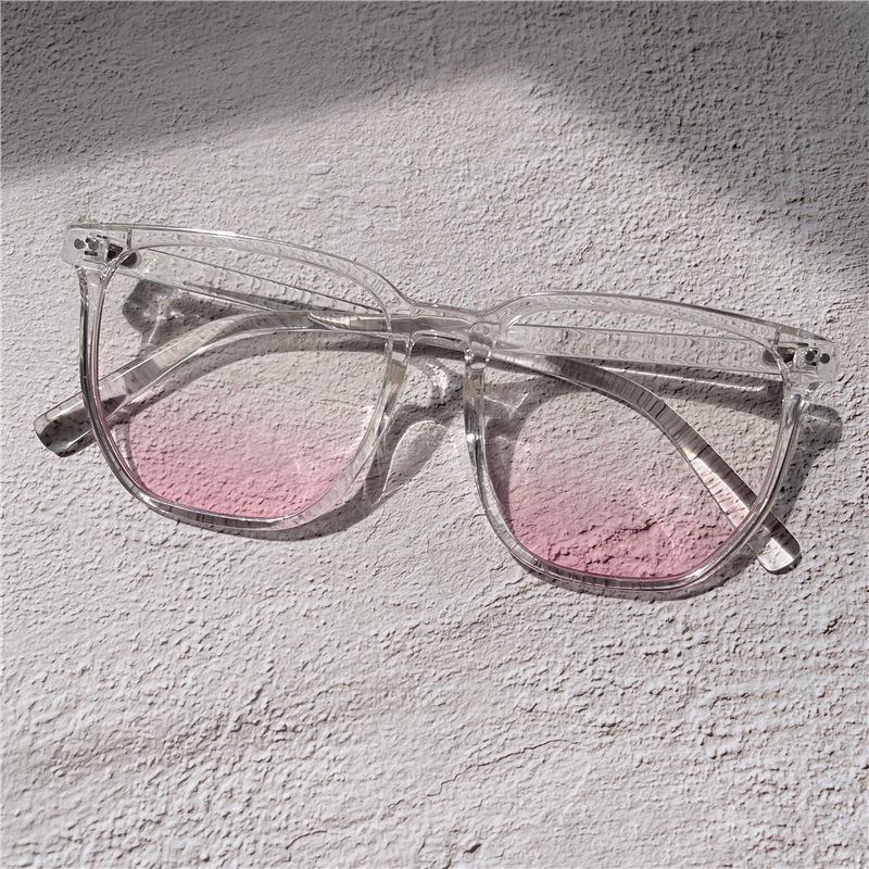 

Tr90 Черная оправа румяна очки женские солнцезащитные линзы японские милые анти-синие плоские очки TR90-high definition anti-blue light