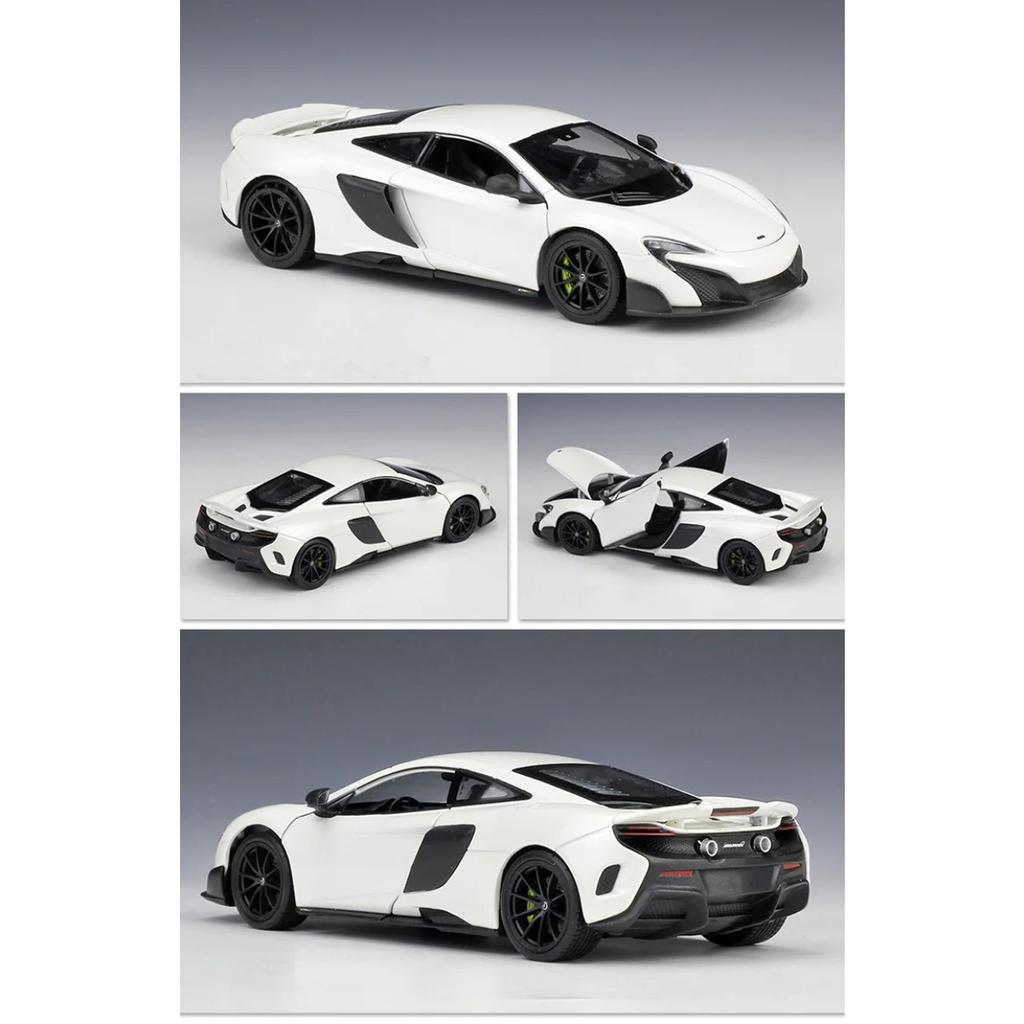 Welly 1/24 McLaren 675LT Alloy Sports Car Model Diecast Metal Racing Vehicles Car Model High Simulation Collection Kids Toy Gift