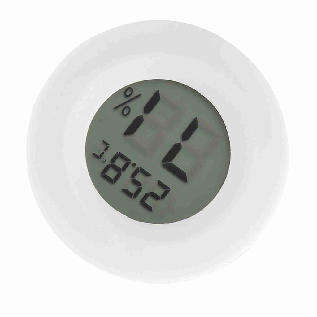   Digital LCD Thermometer Hygrometer Round Shape Temperature Humidity Meter for Reptile