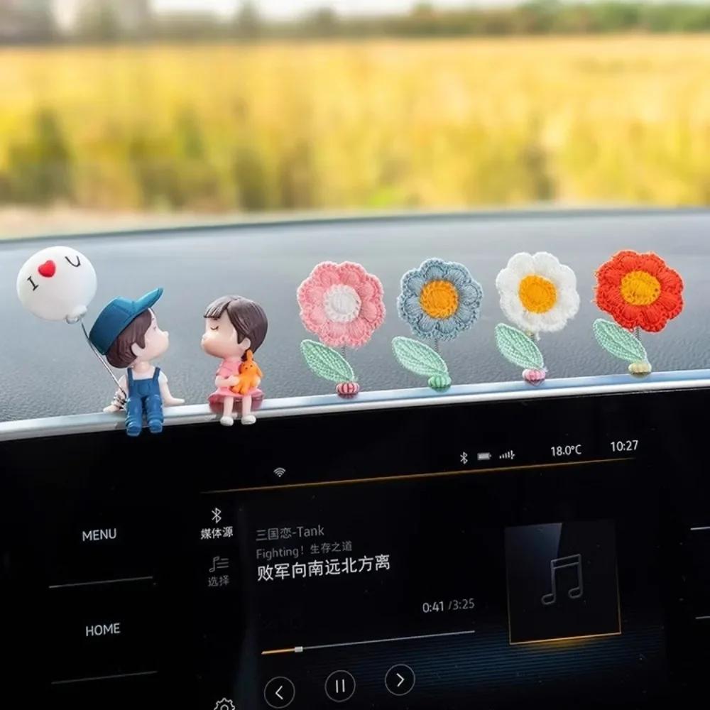 2025 Hot Window Sill Decor Creative Healing Series Cute Flowers Center Console Window Side Interior Products Cute Flowers Bloom