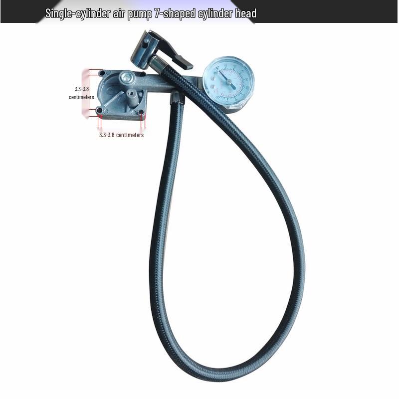 Electric Car Air Pump with Pressure Gauge & Dual Cylinder Options