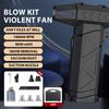 Mini Air Blower With Extra Nozzle 180000RPM Turbo Jet Fan Wind Speed 53m/s Electric Blower Multifunctional Blowing Dust Dryer