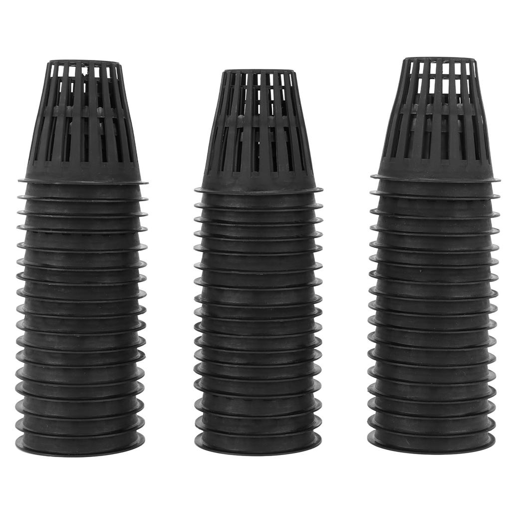 50 Stück Hydrokulturbecher Leichte Economy-Netztöpfe 2 Zoll Kunststoff-Netzbecher Töpfe Pflanzbehälter