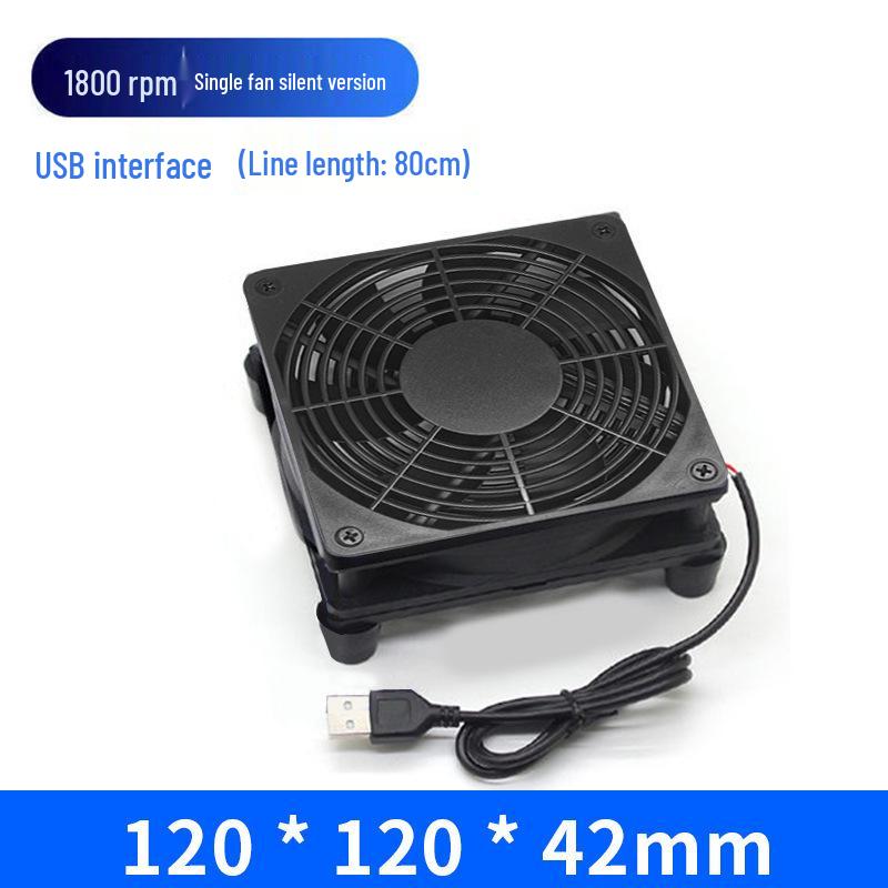 

Тихий USB 12см осевой охлаждающий вентилятор для роутера, ноутбука и корпуса, 5В 12025