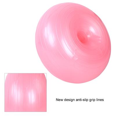 50cm PVC Różowy Kształt Donuta Pogrubiona Przeciwwybuchowa Nadmuchiwana Piłka do Siedzenia Ćwiczeń Jogi