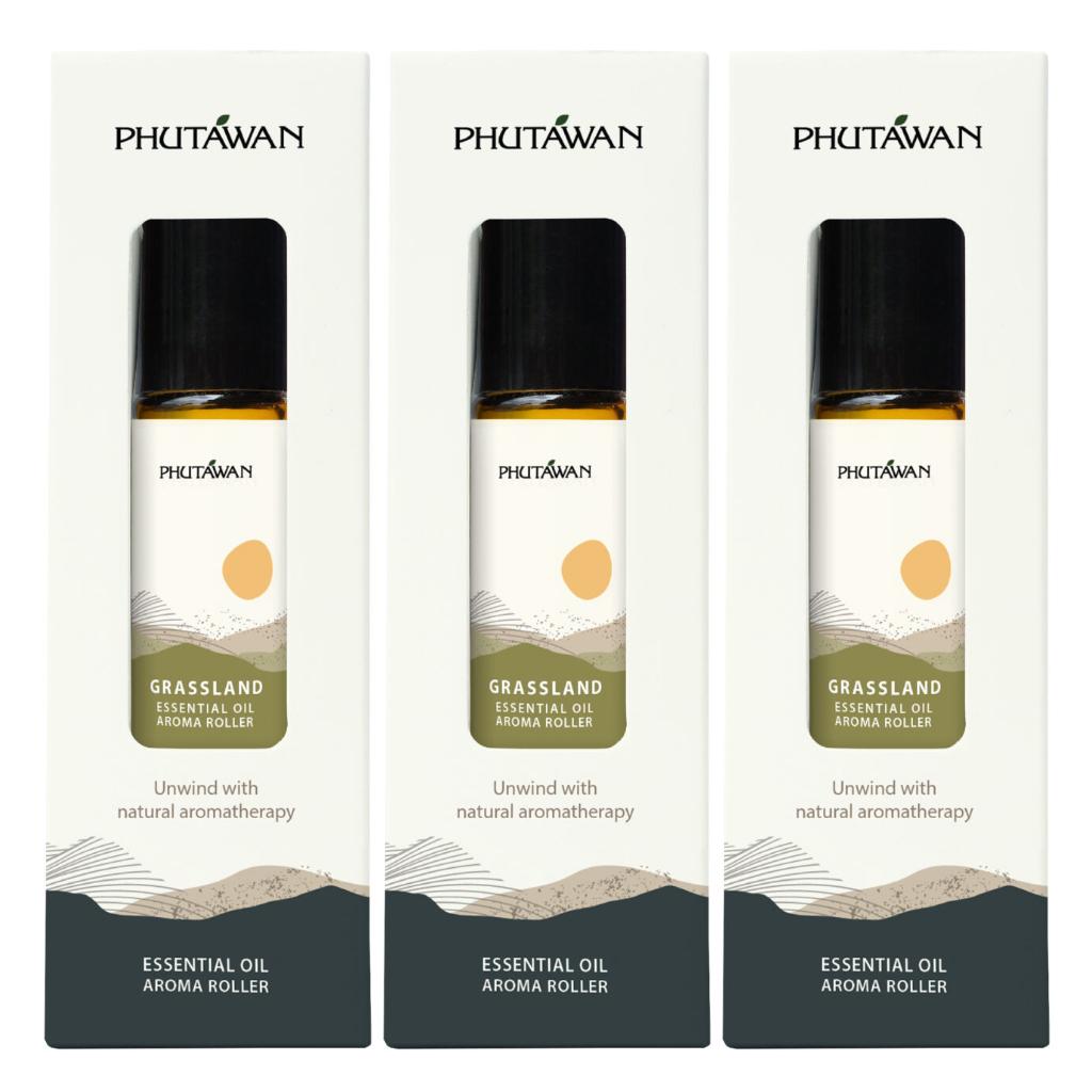 

Phutawan Essential Oil Aroma Roller, Розслабтеся за допомогою природної ароматерапії, 8 мл. 8 ml. x 3 pcs