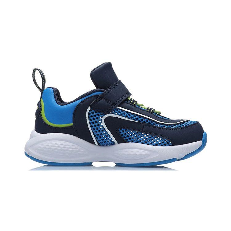 LiNing Comfortable Casual Breathable Lightweight Durable Non-Slip Low-Top Running Shoes Kids Sneakers Blue YKNR044-3