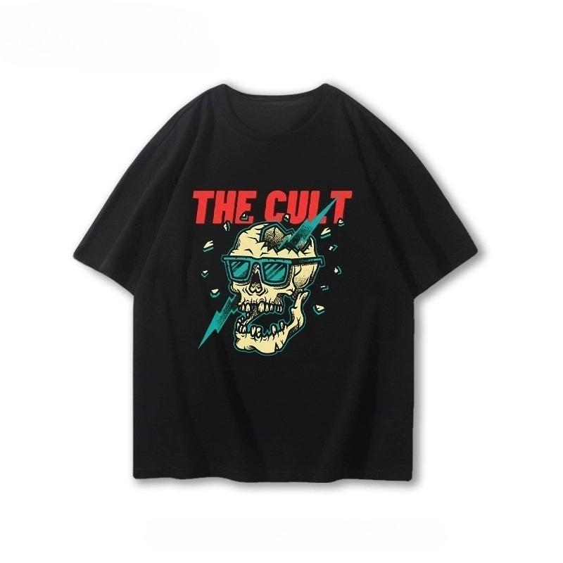 

The Cult British Rock Bands Casual Shortsleeved Summer Cotton Alternative Heavy Metal Tshirt for Men and Women A Trendy Brand S