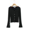 Korean Retro V-Neck Cardigan & High Waist Pleated Skirt Knit Set