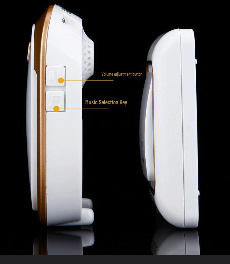 Waterproof Wireless Digital Doorbell with Long-Range Remote Control and DC Power, Ideal for the Elderly
