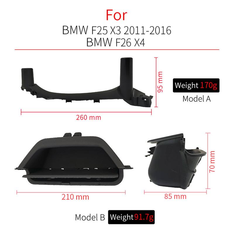 For BMW F25 F26 Car Front Rear Interior Door Handle Pull Accessory Replacement For BMW X3 X4 2011-2016