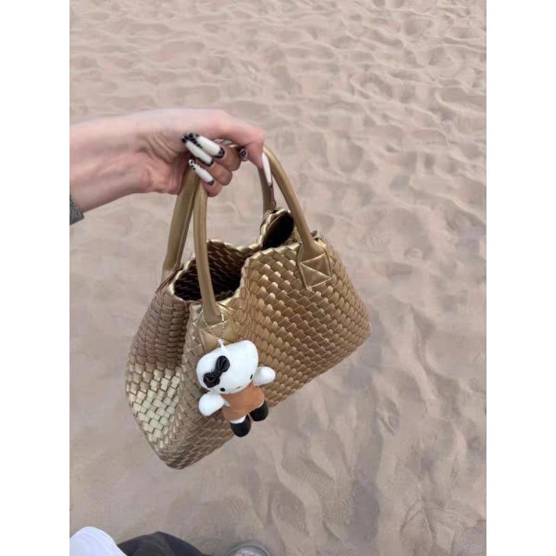 Mori Retro Woven Tote Bag - 2025 Large Capacity, Versatile Handbag for Travel & Everyday Use