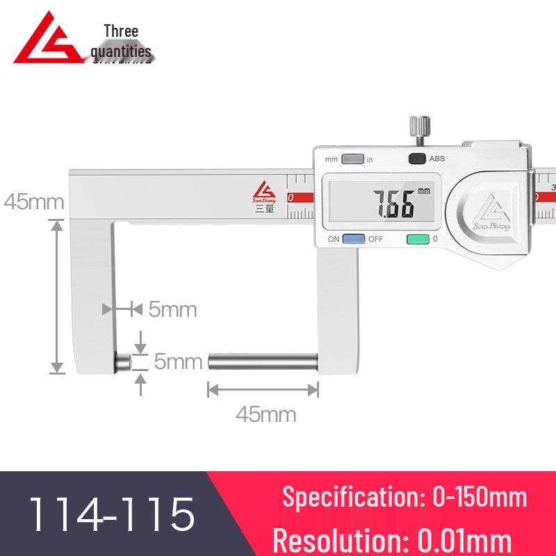 Stainless Steel Digital Vernier Caliper 10-150mm for Inner/Outer Groove Measurement