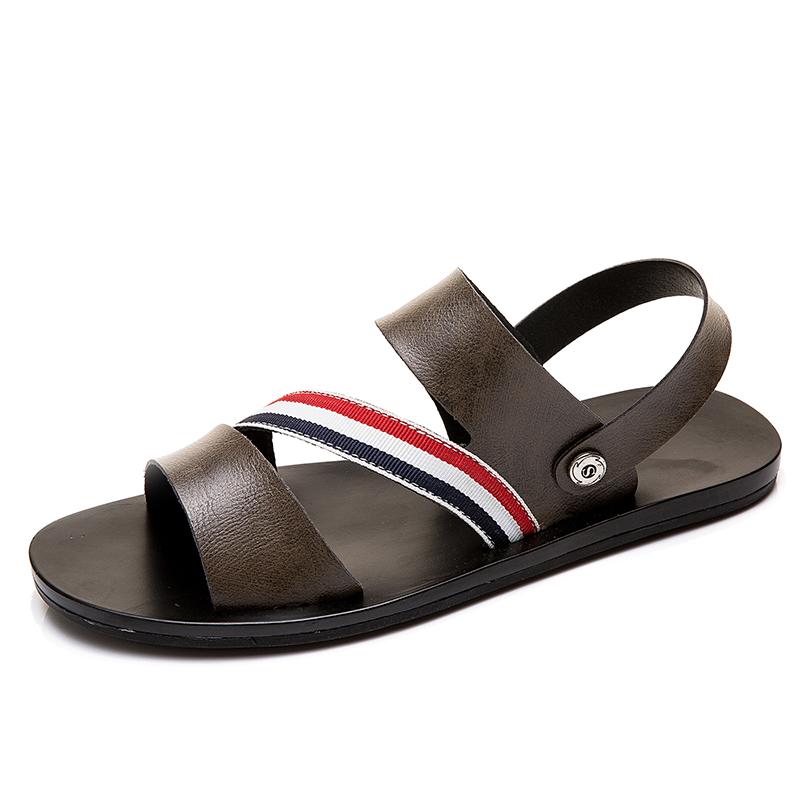 Fashion Summer Men Roman Sandals High Quality Outdoor Beach Shoes Personalized Fashion Handwoven High Quality Sandals and Slippers