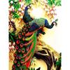 DIY PEACOCK 5D Diamantmaling Hel Rund Drill FUGLER Diamantbroderi Korssting Mosaikksett Harpiks Vegg Art Home Decor