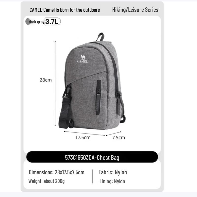 Camel Casual Crossbody Chest Bag