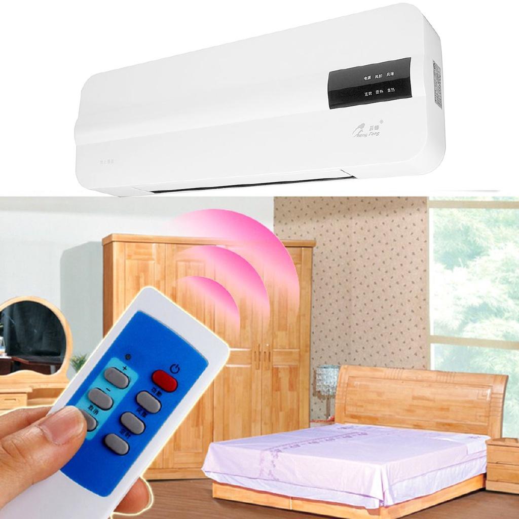 2 in 1 Cool & Warm Wall Mounted Air Condition Fan Electric Heater