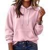 Women's Long Sleeve Color Soft Casual Hoodie Pullover Top for Everyday Wear