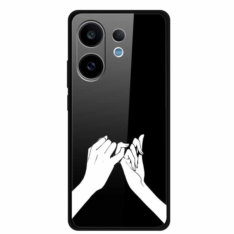 

For Vivo V60 5G Case V 60 Coque Tempered Glass Hard Back Cover Case For Vivo V60 2025 Phone Case V2511 Funda 6.77 Soft TPU Edge Vivo V60 5G