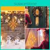 Window Light Christmas Party With Sucker Hanging Outdoor Star Battery Lights