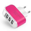 Luminous 3-Port USB Travel Charger 5V 1A, EU/US Standard for Mobile Phones