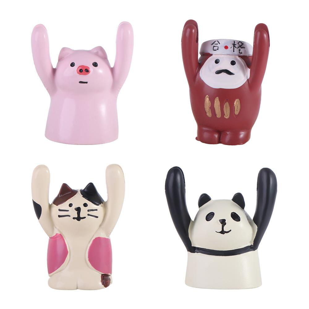 Messege Hand Raising Card Clip Resin Photo Stander Clip Lovely Desktop Memo Clip Holder  Office