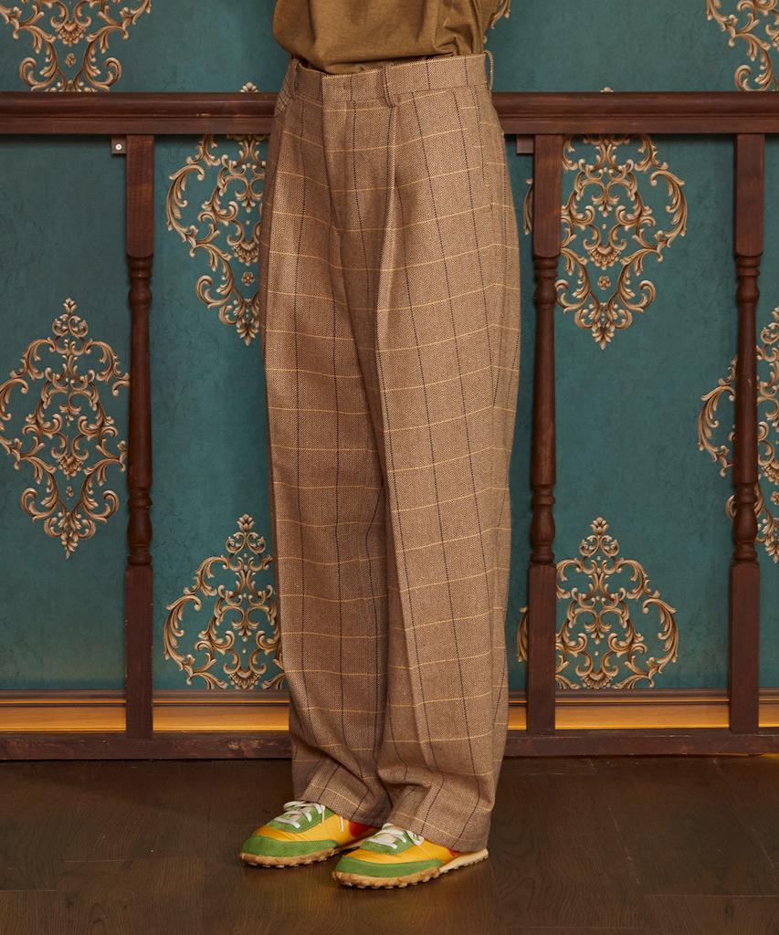 UNALLOYED Wool Check Slacks / Beige