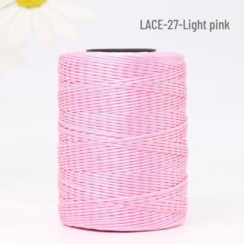 

1 мм разноцветные яркие нейлоновые плетеные нити для браслетов/сумок/обуви 27 pieces светло-розовый